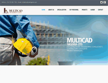 Tablet Screenshot of multicadnigeria.com